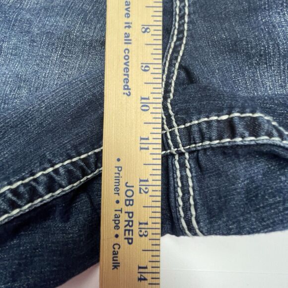 Maurices Denim Capris Heavy Stitch Embroidery Bling Pockets Women's Size 24 - Picture 11 of 16